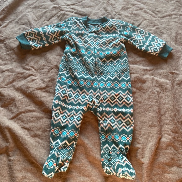 Fleece one piece pajama set - Picture 4 of 4